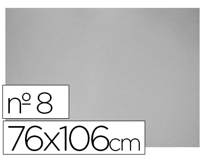 CARTON GRIS Nº 8 75X105 CM HOJA