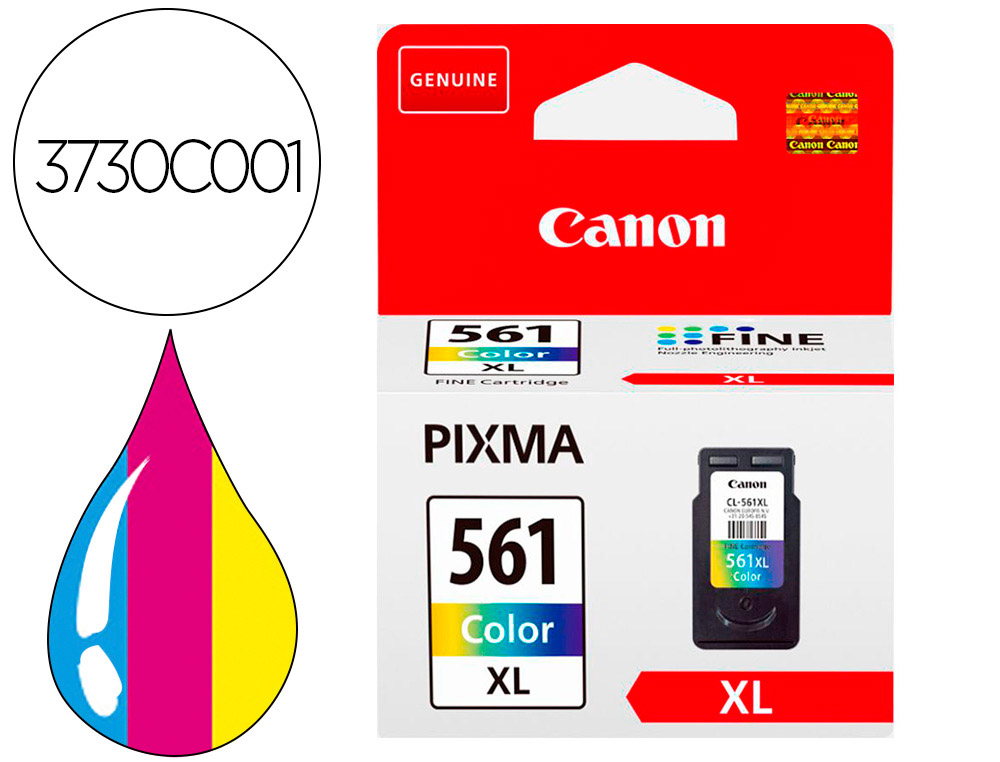 INK-JET CANON CL561XL TS5350 / TS5351 / TS5352 / TS5353 COLOR ALTA CAPACIDAD