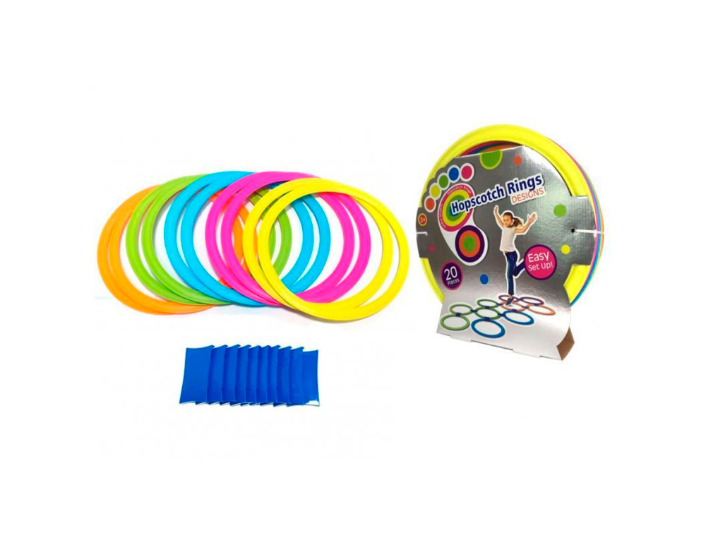 JUEGO DE RAYUELA HOPSCOTH RINGS DESIGNS +3 AÑOS