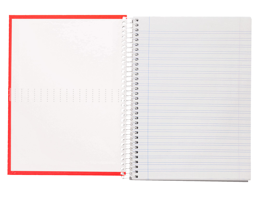 CUADERNO ESPIRAL LIDERPAPEL A5 CRAFTY TAPA FORRADA 80H 90GR PAUTA ESTRECHA 2,5MM CON MARGEN COLORES SURTIDOS