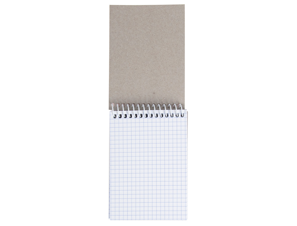 CUADERNO ESPIRAL LIDERPAPEL BOLSILLO OCTAVO APAISADO SMART TAPA BLANDA 80H 60GR CUADRO 4MM COLORES SURTIDOS