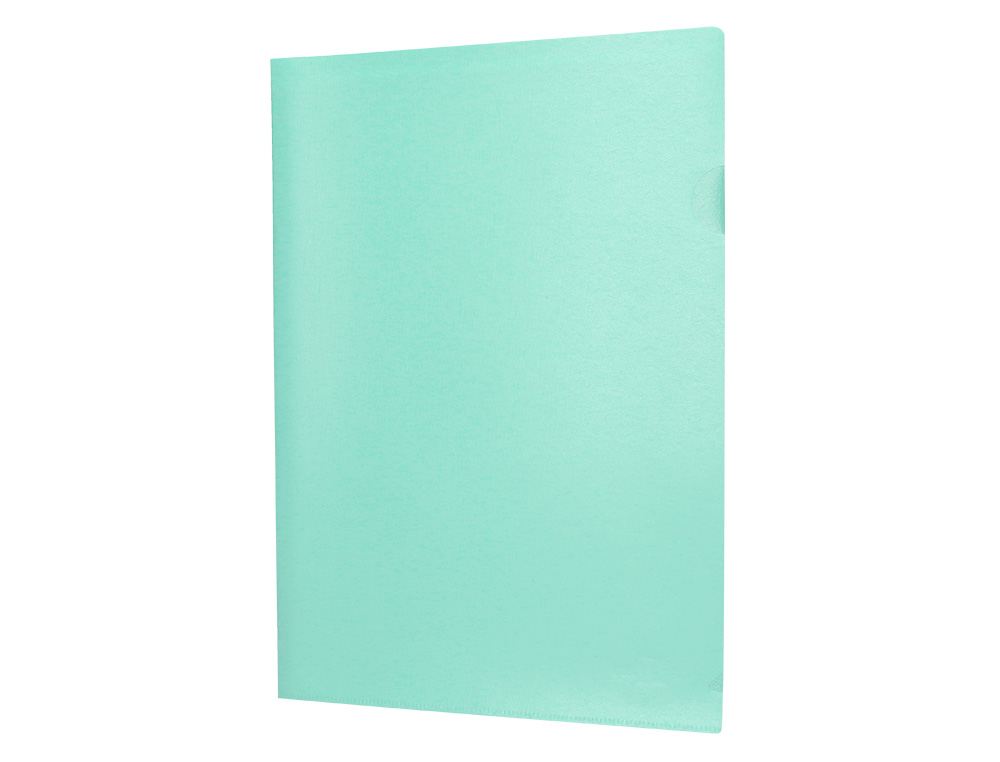 CARPETA LIDERPAPEL DOSSIER UERO POLIPROPILENO DIN A4 VERDE MANZANA OPACO 20 HOJAS