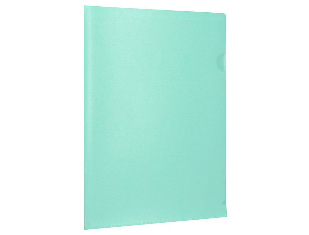 CARPETA LIDERPAPEL DOSSIER UERO POLIPROPILENO DIN A4 VERDE MANZANA OPACO 20 HOJAS