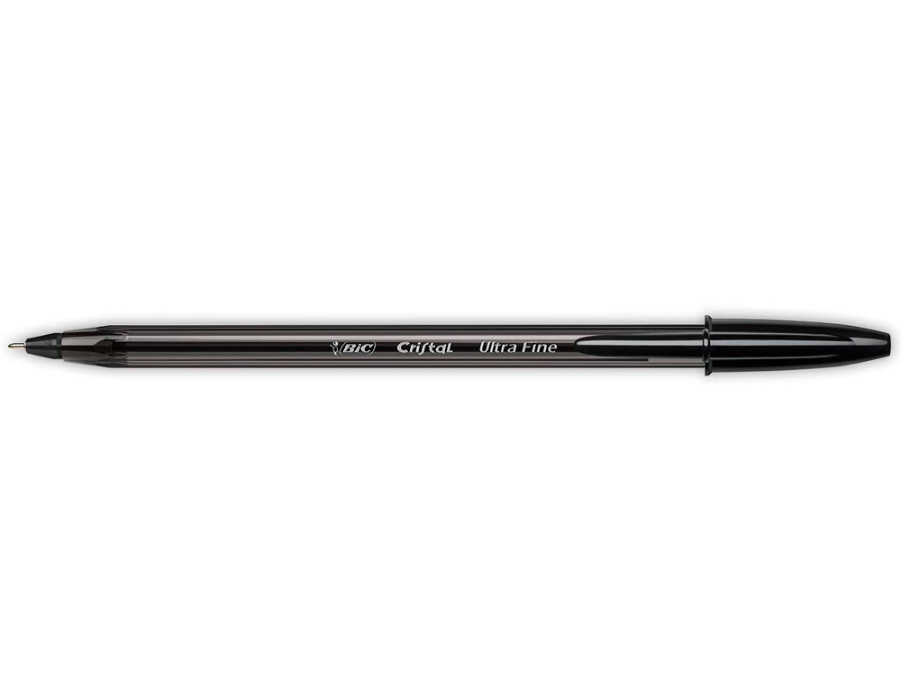BOLIGRAFO BIC CRISTAL ULTRAFINE PUNTA FORMA AGUJA 0,7 MM NEGRO