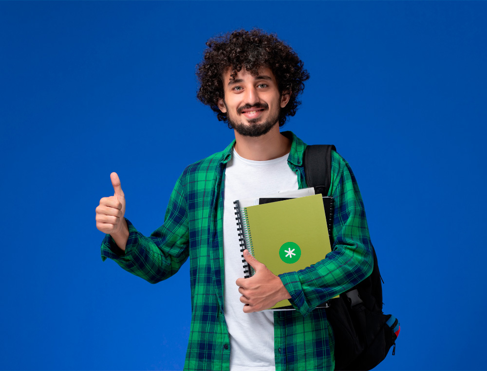CUADERNO ESPIRAL A4 MICRO ANTARTIK TAPA FORRADA80H 90 GR HORIZONTAL 1 BANDA 4 TALADROS COLOR VERDE