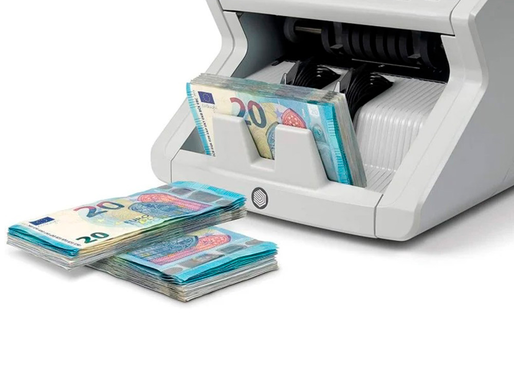 CONTADOR TOTALIZADOR DE BILLETES SAFESCAN 2265 CUENTA EURO LIBRA MEZCLADOS VERIFICA UV/MG/COLOR/TAMAÑO Y ESPESOR