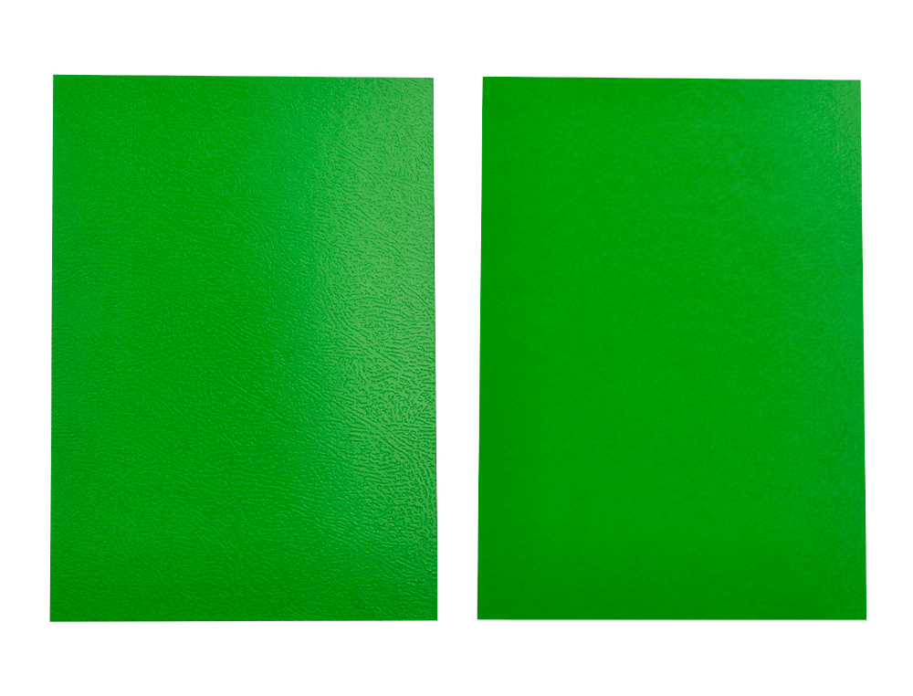 TAPA ENCUADERNACION LIDERPAPEL CARTON A4 0,9MM VERDE FLUOR PAQUETE DE 50 UNIDADES