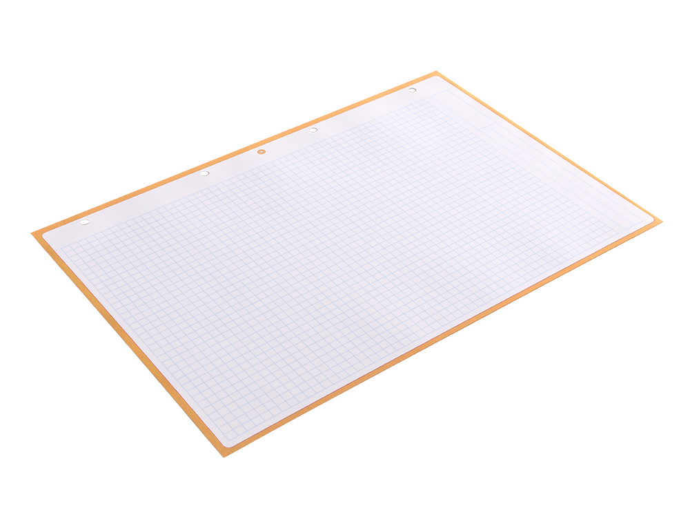 RECAMBIO ANTARTIK A4 80 HOJAS 90GR CUADRO 5MM 4 TALADROS 1 BANDA CON MARCO COLOR PEACH