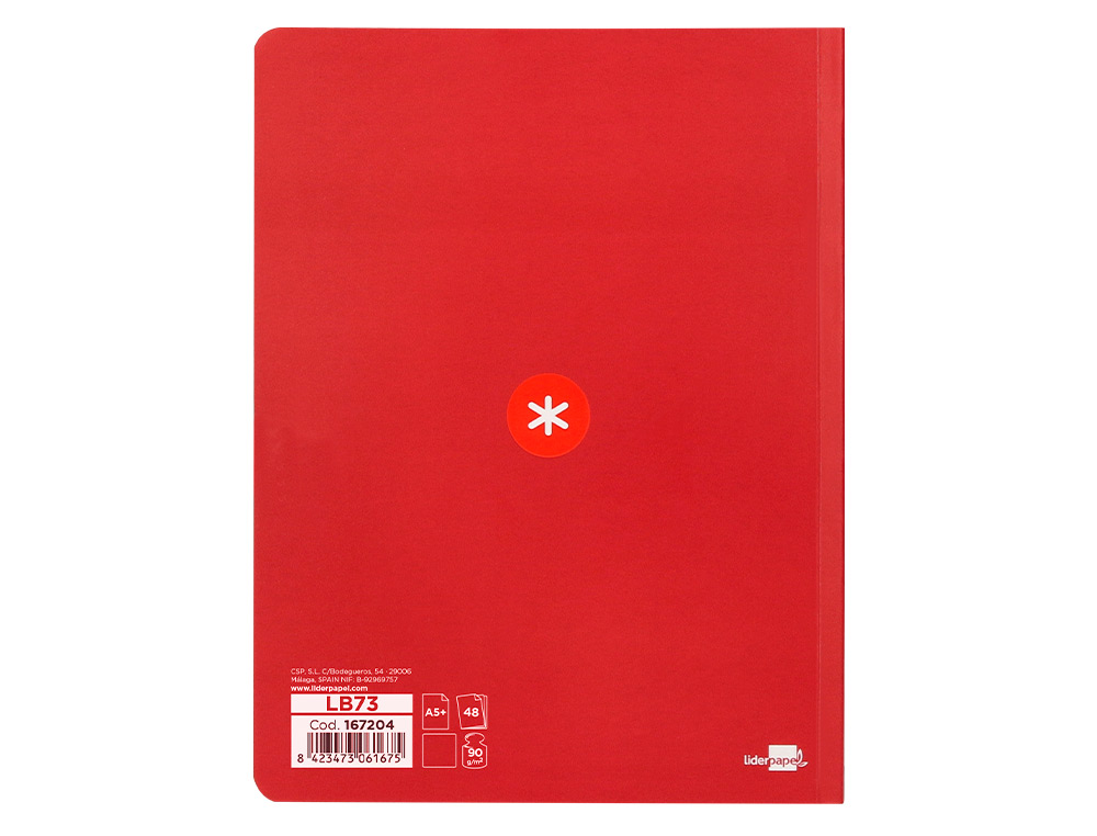 LIBRETA ANTARTIK A5+ PLUS COSIDA 48 HOJAS 90GR LISO SIN MARGEN 6 COLORES SURTIDOS