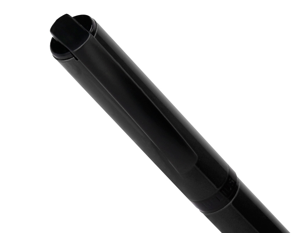 BOLIGRAFO BELIUS TURBO ALUMINIO COLOR NEGRO TINTA AZUL CAJA DE DISEO