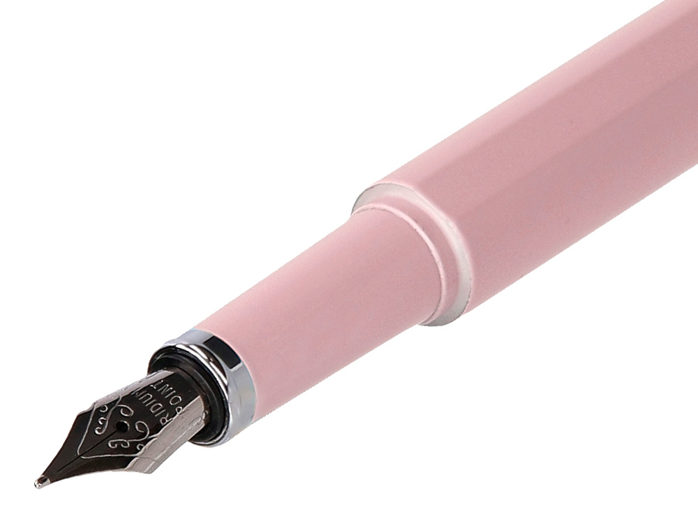 PLUMA Y FUNDA DE SIMILPIEL BELIUS SPACE B COLOR MINIMALISTA ROSA TINTA AZUL CAJA DE DISEO