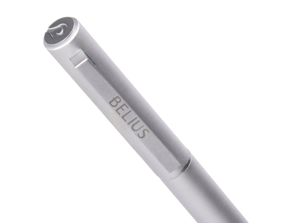 ROLLER BELIUS UNSTOPPABLE COLOR PLATEADO TINTA NEGRA CAJA DE DISEO