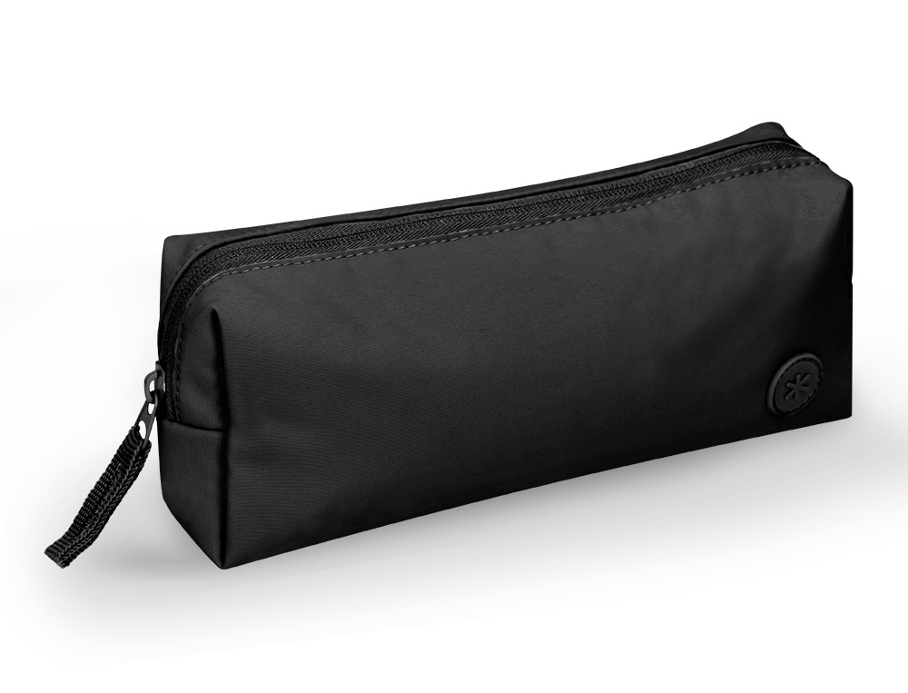 ESTUCHE PORTATODO ANTARTIK BASIC PACK 1 COMPARTIMENTO NEGRO COMPAÑERO MOCHILA 100X60X220 MM