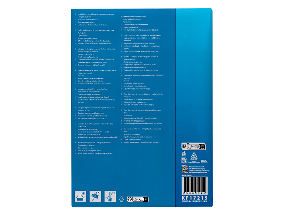 PAPEL FOTOCOPIADORA Q-CONNECT ECONOMY DIN A3 80 GRAMOS PAQUETE DE 500 HOJAS