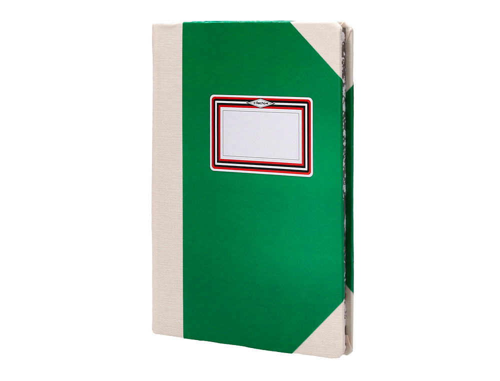 LIBRO CARTONE COSIDO FERNANDES FLECHA DIN A6+ RAYADO HORIZONTAL 50 HOJAS 100 GR ROJO