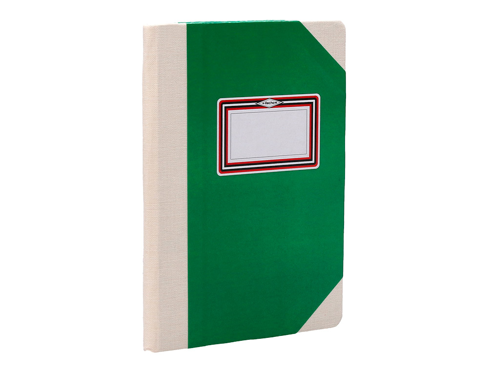 LIBRO CARTONE COSIDO FERNANDES FLECHA DIN A6+ RAYADO HORIZONTAL 50 HOJAS 100 GR ROJO