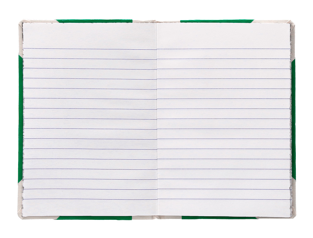 LIBRO CARTONE COSIDO FERNANDES FLECHA DIN A6+ RAYADO HORIZONTAL 50 HOJAS 100 GR ROJO