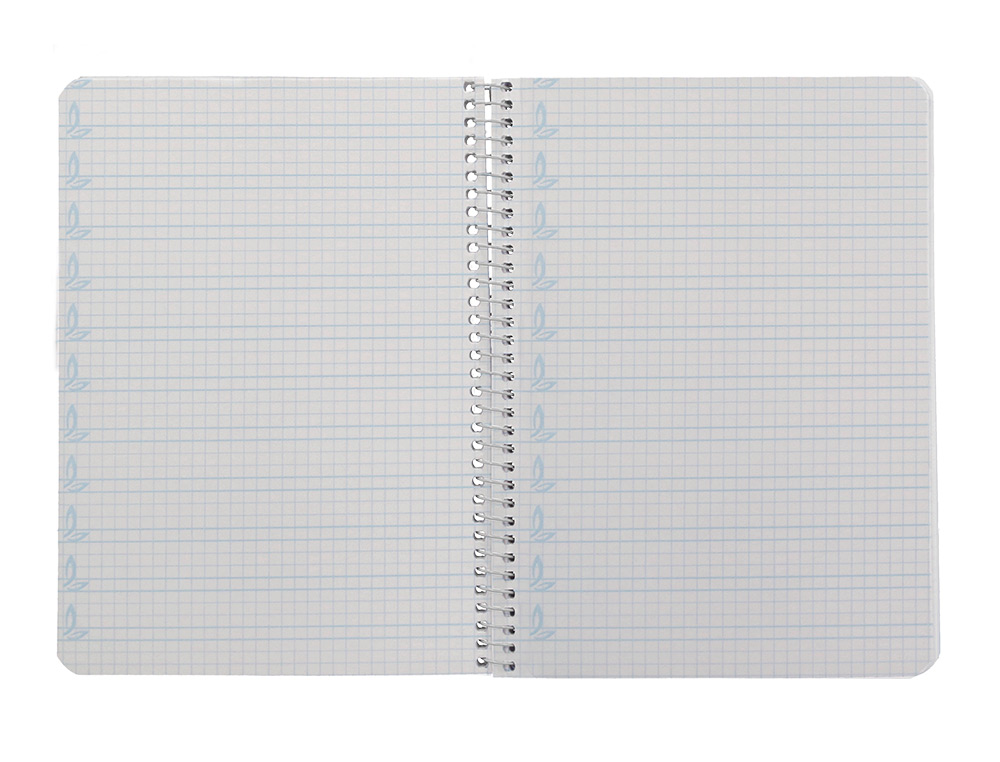 CUADERNO ESPIRAL LIDERPAPEL A5 PAUTAGUIA TAPA DURA 80H 90GR CUADRO PAUTADO 4MM COLOR ROJO