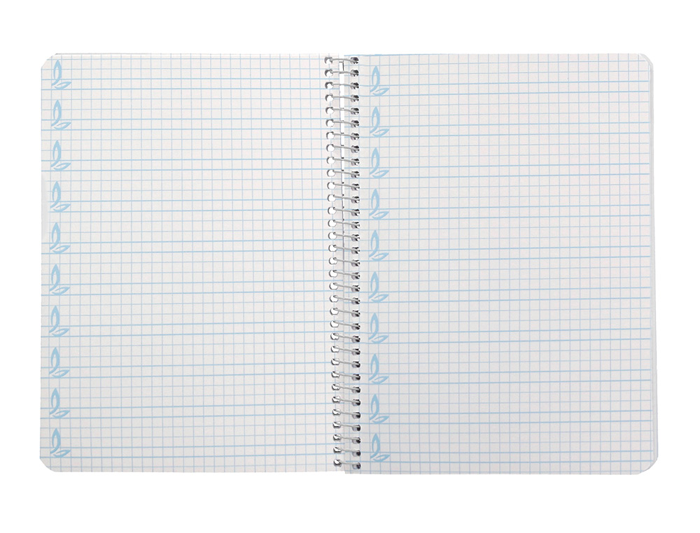 CUADERNO ESPIRAL LIDERPAPEL A5 PAUTAGUIA TAPA DURA 80H 90 GR CUADRO PAUTADO 5MM COLOR LILA