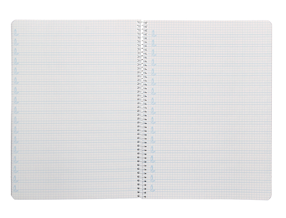 CUADERNO ESPIRAL LIDERPAPEL A4 PAUTAGUIA TAPA BLANDA 80H 75GR CUADRO PAUTADO 4MM COLOR VERDE