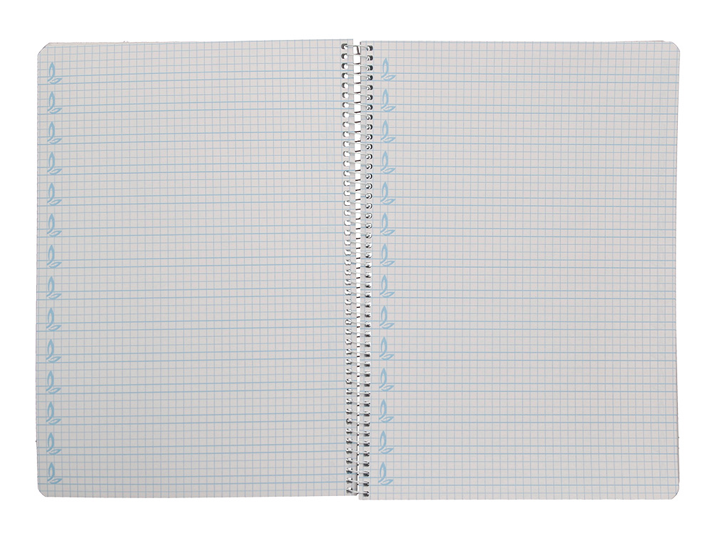 CUADERNO ESPIRAL LIDERPAPEL A4 PAUTAGUIA TAPA BLANDA 80H 75GR CUADRO PAUTADO 5MM COLOR LILA