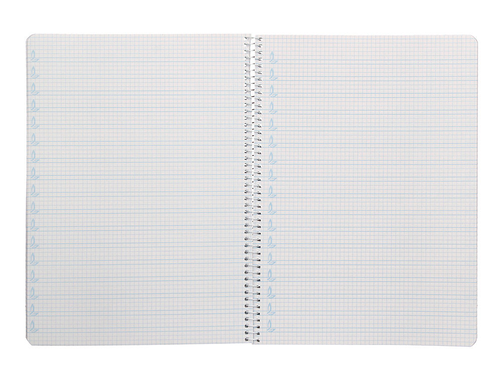 CUADERNO ESPIRAL LIDERPAPEL A4 PAUTAGUIA TAPA PLASTICO 80H 90GR CUADRO PAUTADO 4MM CON MARGEN COLOR AMARILLO