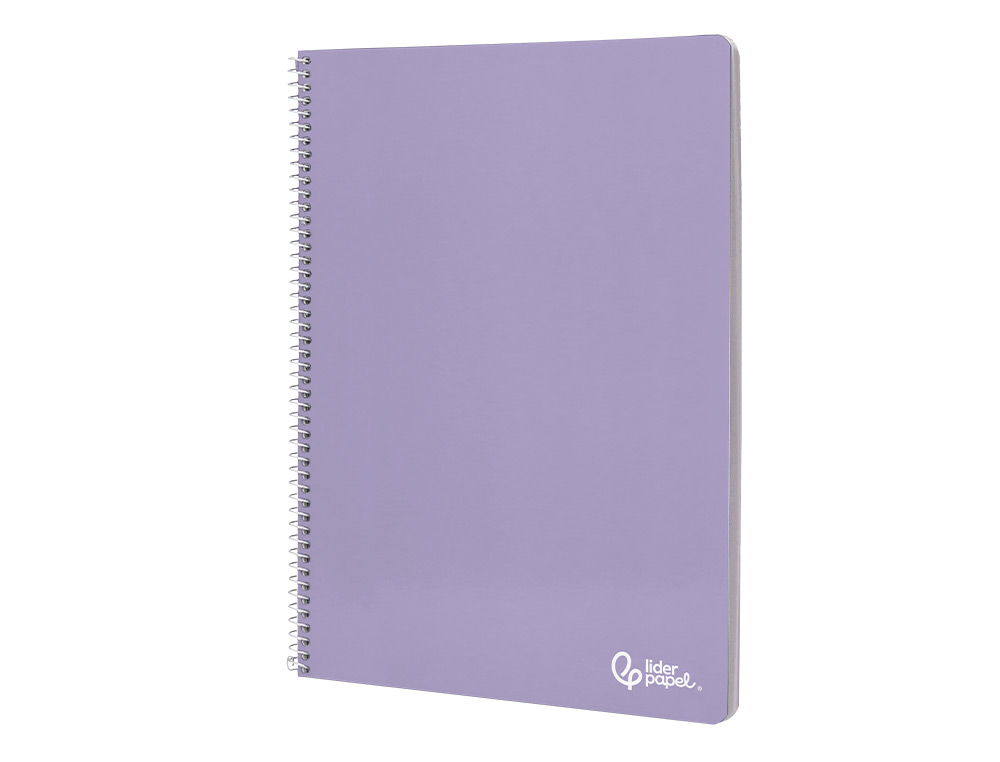 CUADERNO ESPIRAL LIDERPAPEL A4 SMART TAPA BLANDA 80H 75GR CUADRO 5 MM CON MARGEN COLORES SURTIDOS
