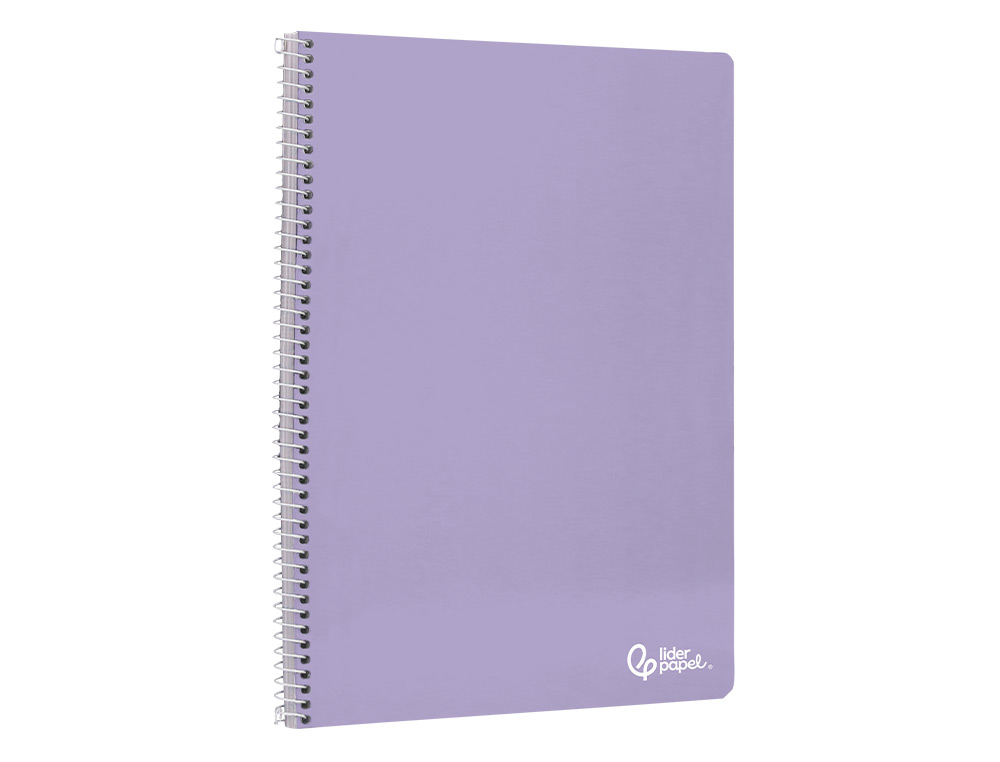 CUADERNO ESPIRAL LIDERPAPEL A4 SMART TAPA BLANDA 80H 75GR CUADRO 5 MM CON MARGEN COLORES SURTIDOS
