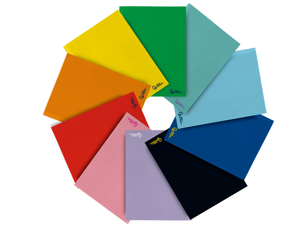 LIBRETA LIDERPAPEL SMART A4 32 HOJAS 75GR CUADRO 4MM CON MARGEN COLORES SURTIDOS