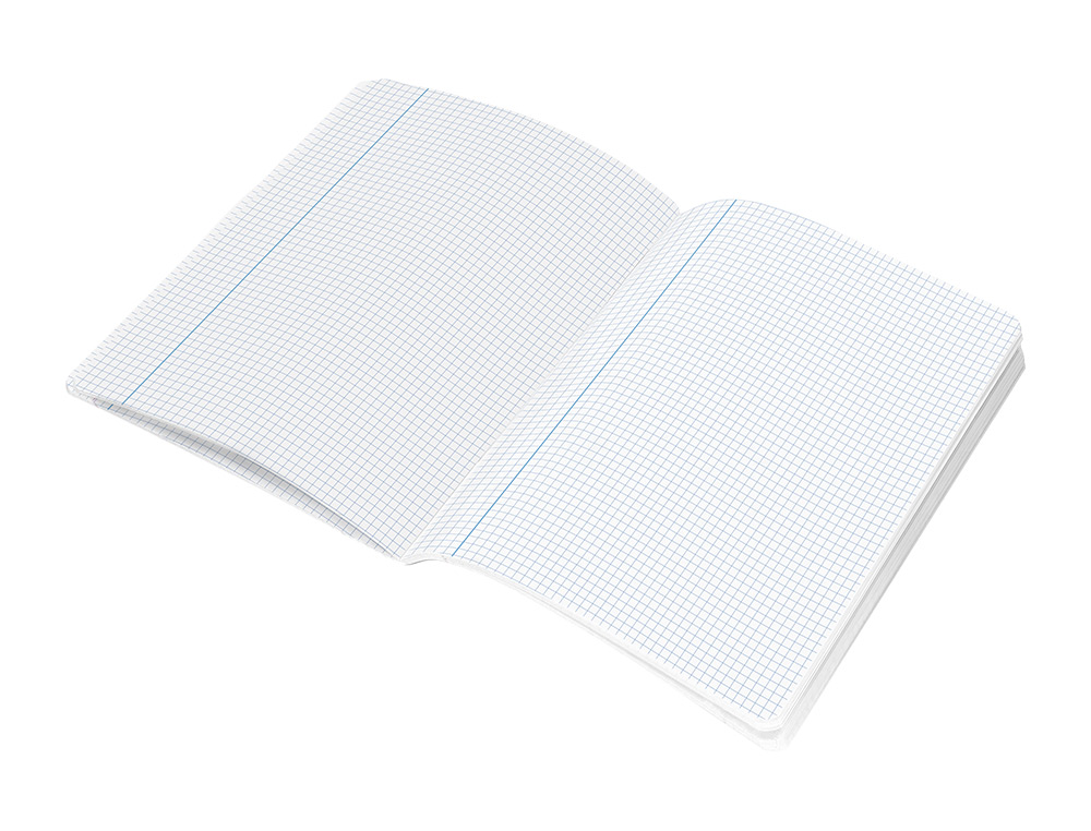 LIBRETA LIDERPAPEL SMART A4 32 HOJAS 75GR CUADRO 4MM CON MARGEN COLORES SURTIDOS