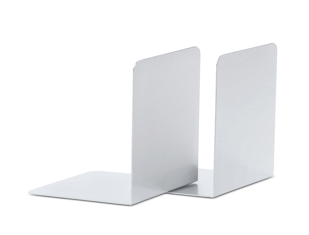 APOYALIBROS METALICO MAUL ALUMINIO 100X100X130 MM JUEGO