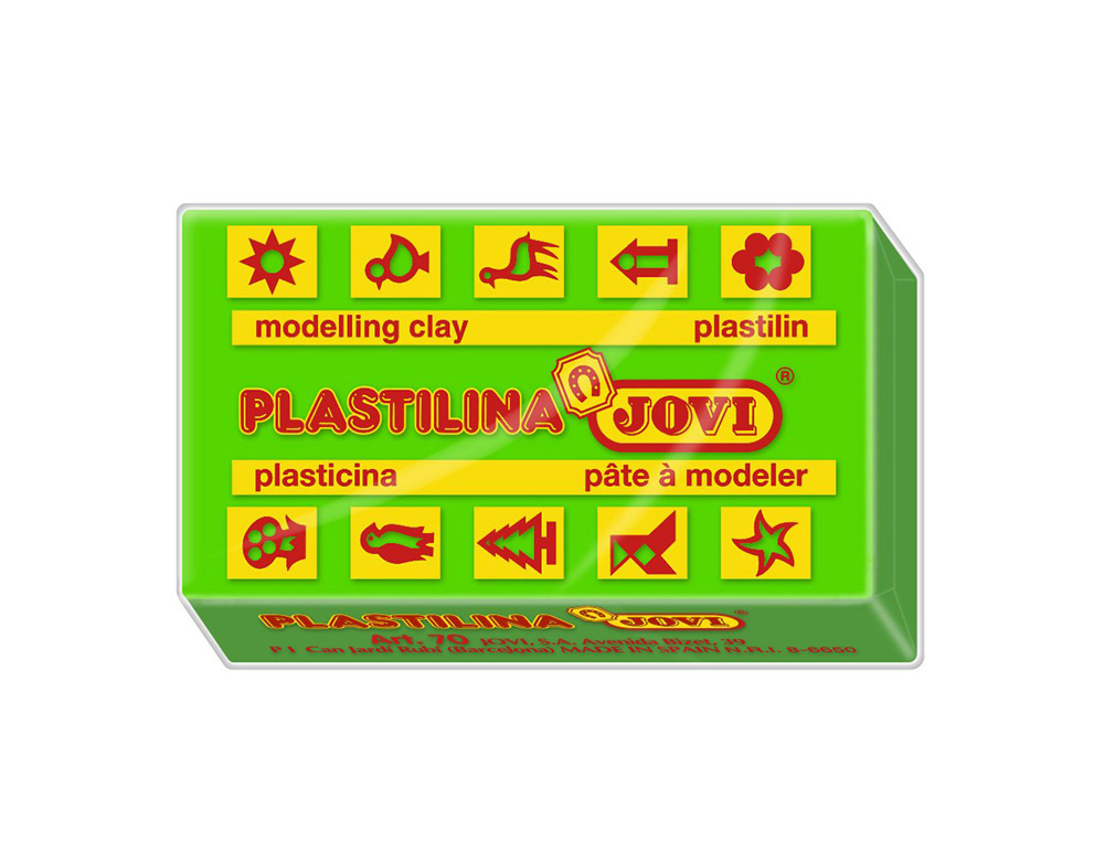 PLASTILINA JOVI 70 VERDE CLARO UNIDAD TAMAO PEQUEO
