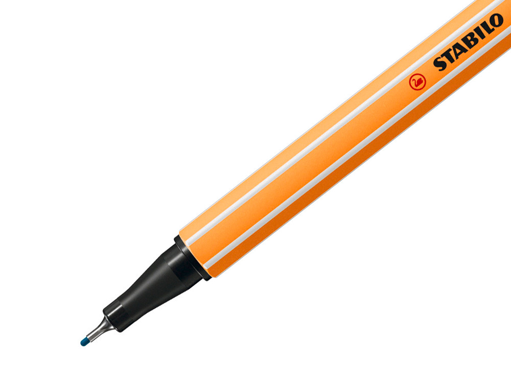 ROTULADOR STABILO PUNTA DE FIB RA POINT 88 AZUL TURQUESA PUNTA FINA 0,4MM