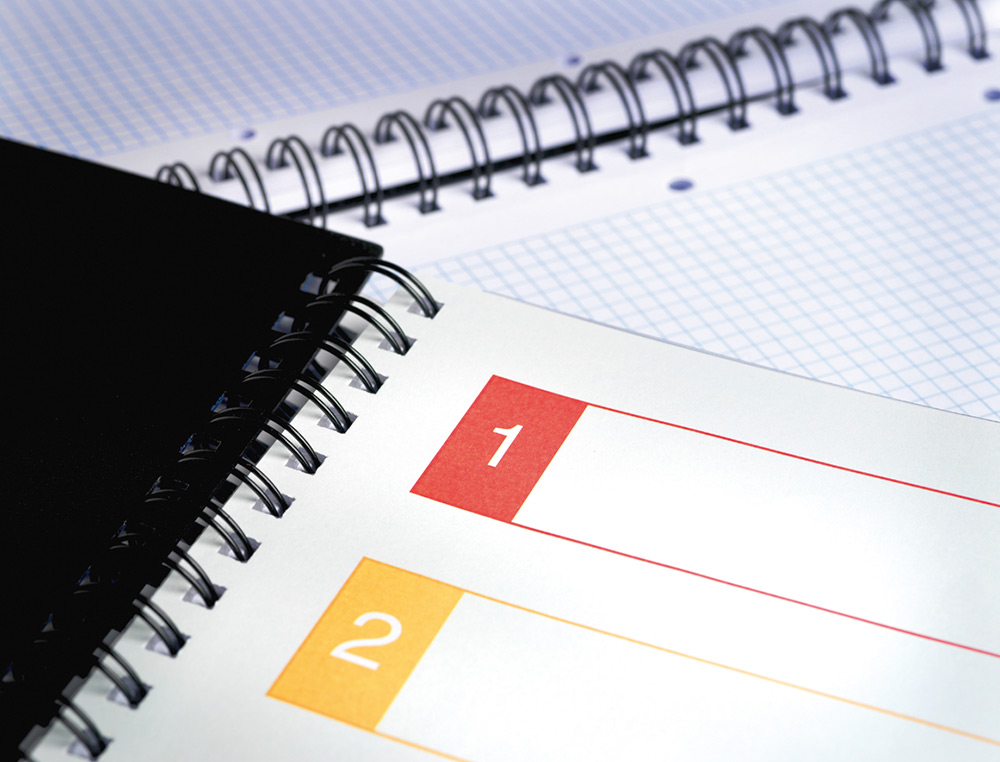 CUADERNO ESPIRAL LIDERPAPEL A4 MICRO EXECUTIVE TAPA PLASTICO 100H 80 GR CUADRO 5MM 5 SEPARADORES CON GOMILLA AZUL