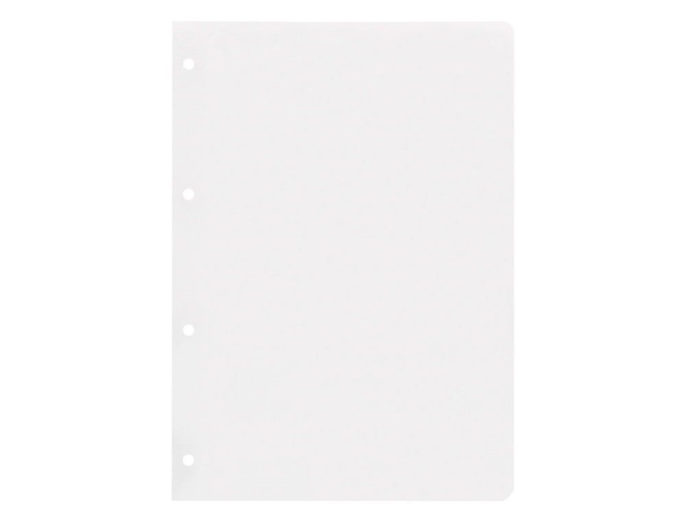 RECAMBIO LIDERPAPEL A4 100 HOJAS 100GR LISO SIN MARGEN 4 TALADROS