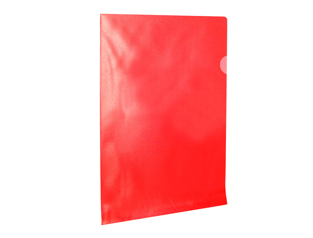 CARPETA DOSSIER UERO PLASTICO Q-CONNECT DIN A4 120 MICRAS ROJA CAJA DE 100 UNIDADES