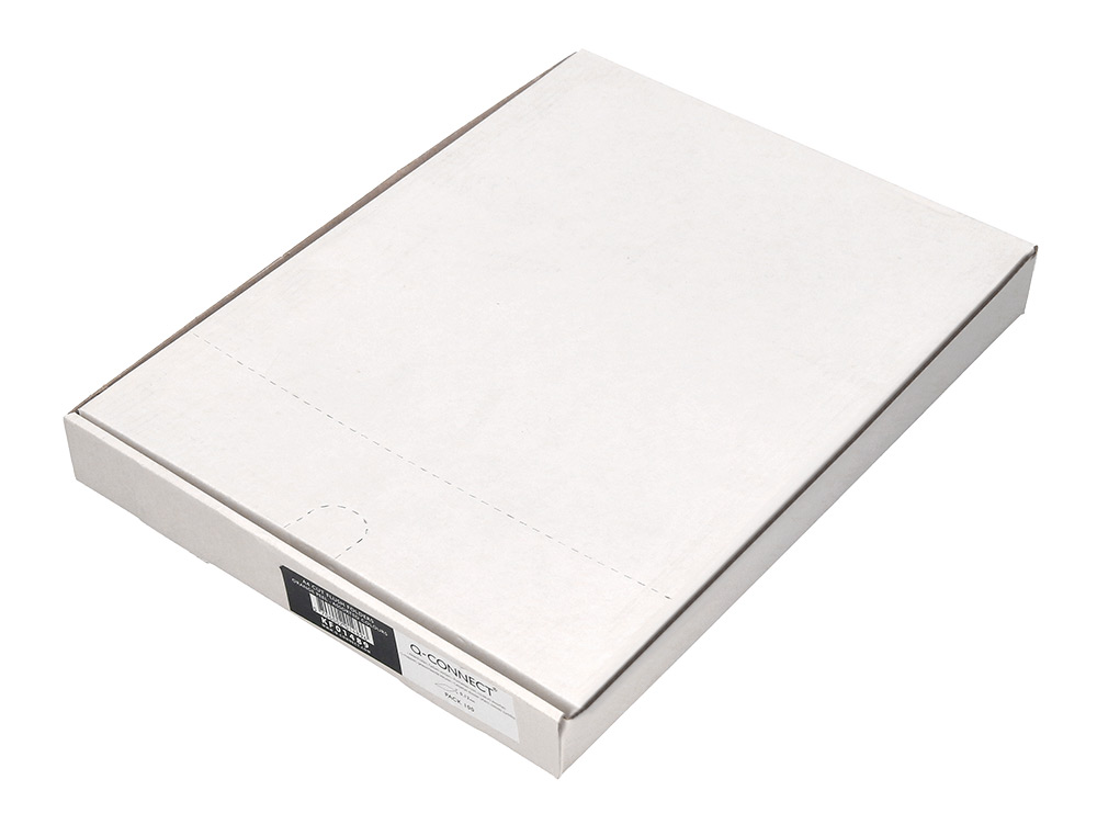 CARPETA DOSSIER UERO PLASTICO Q-CONNECT DIN A4 120 MICRAS ROJA CAJA DE 100 UNIDADES