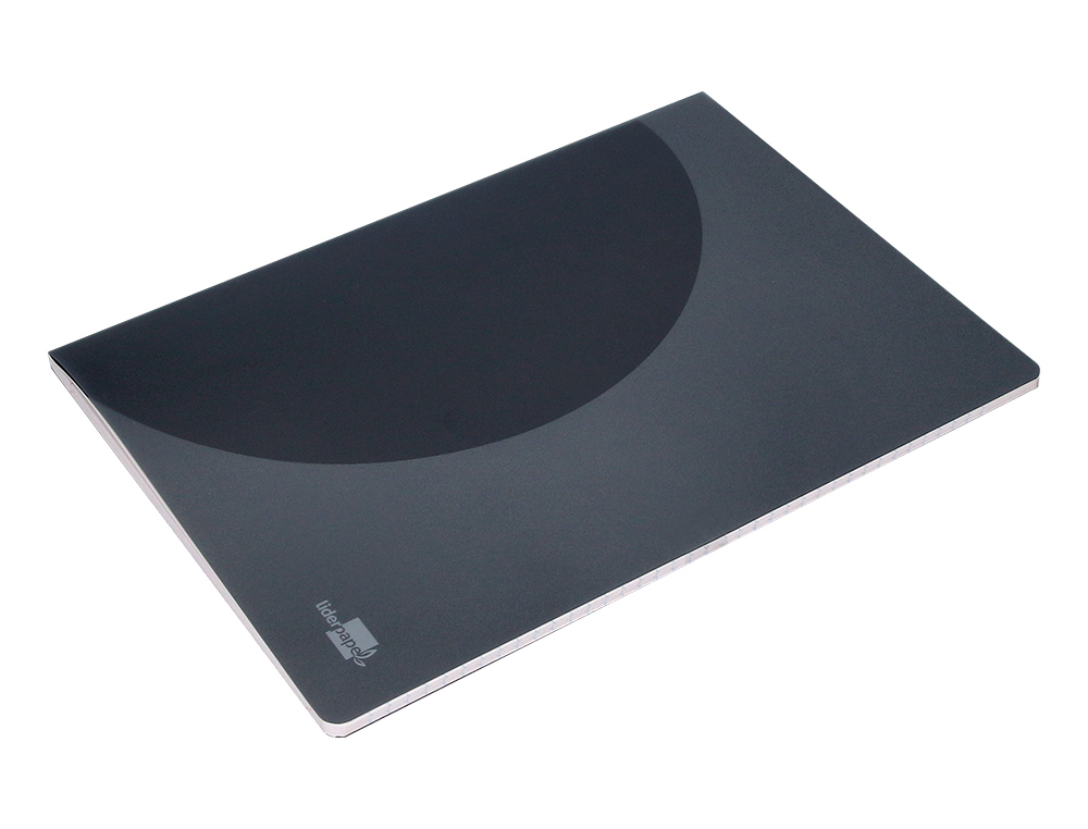 LIBRETA LIDERPAPEL 360 TAPA DE PLASTICO A4 48 HOJAS 90GR HORIZONTAL CON DOBLE MARGEN TAPA NEGRA