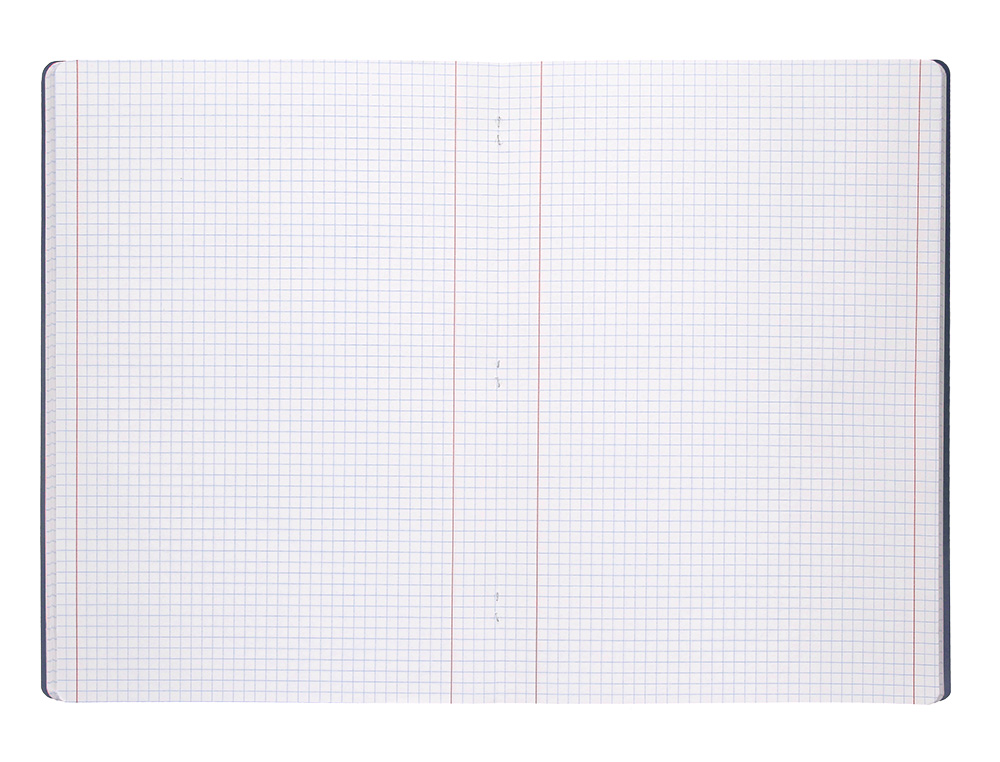 LIBRETA LIDERPAPEL 360 TAPA DE PLASTICO A5 48 HOJAS 90GR 5MM CON DOBLE MARGEN TAPA NEGRA