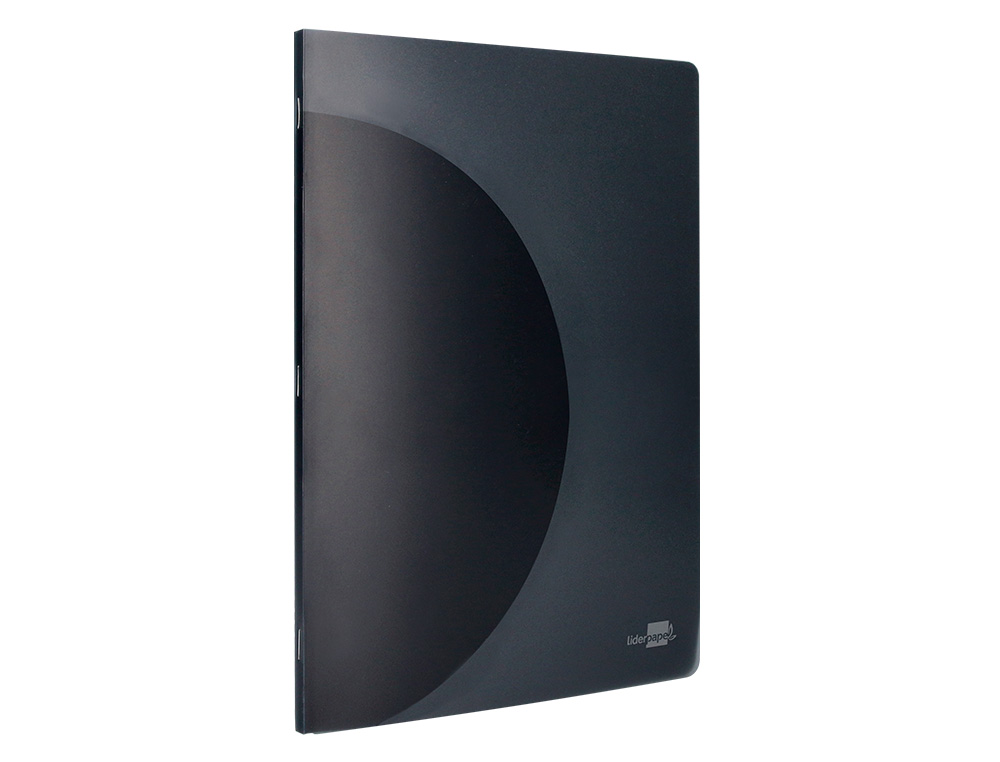 LIBRETA LIDERPAPEL 360 TAPA DE PLASTICO A5 48 HOJAS 90GR 5MM CON DOBLE MARGEN TAPA NEGRA