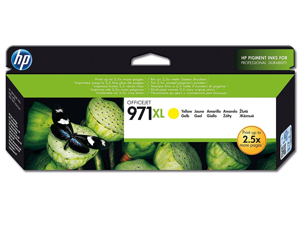 INK-JET HP 971XL X451DN X451DW/551DW X476DN X476DW X576DW AMARILLO 6600 PAG