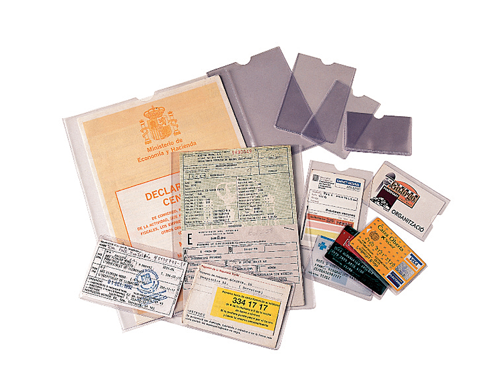 FUNDA PORTADOCUMENTO ESSELTE PLASTICO TRANSPARENTE 140 MICRAS TAMAO 78X114 MM