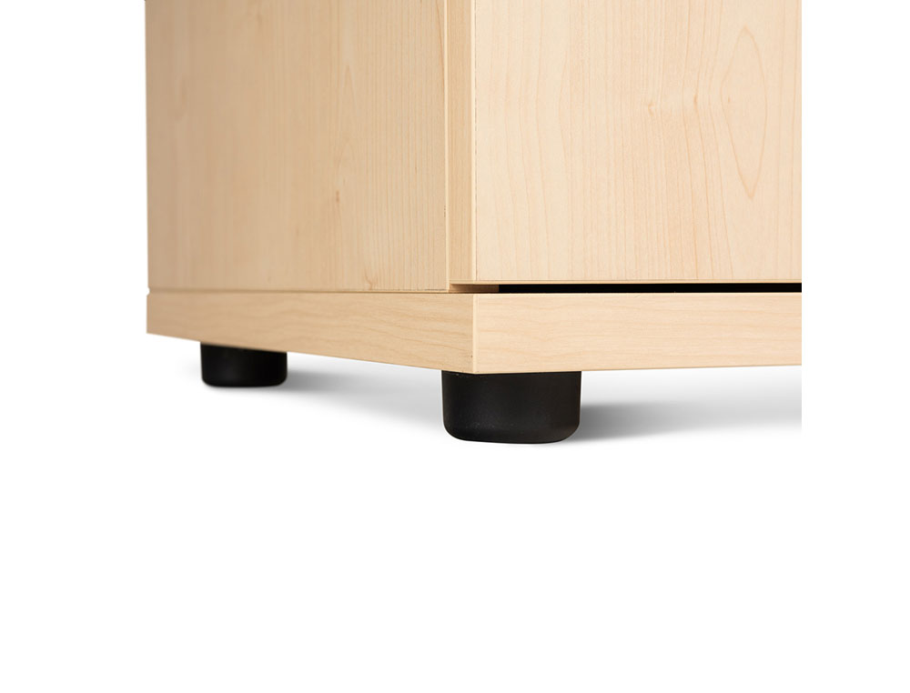 ARMARIO ROCADA CON TRES ESTANTES Y DOS PUERTAS ENTERAS SERIE STORE 156X90X45 CM ACABADO AN01 GRIS/HAYA