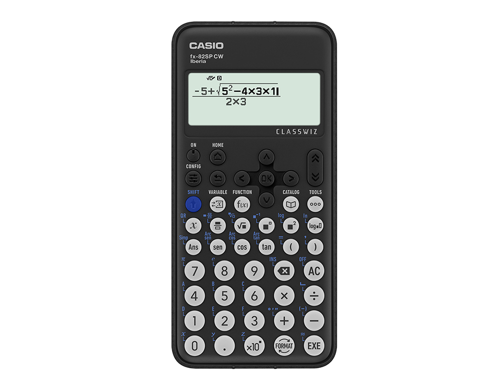 CALCULADORA CASIO FX-82SP CW IBERIA CLASSWIZ CIENTIFICA + 300 FUNCIONES 9 MEMORIAS CON TAPA