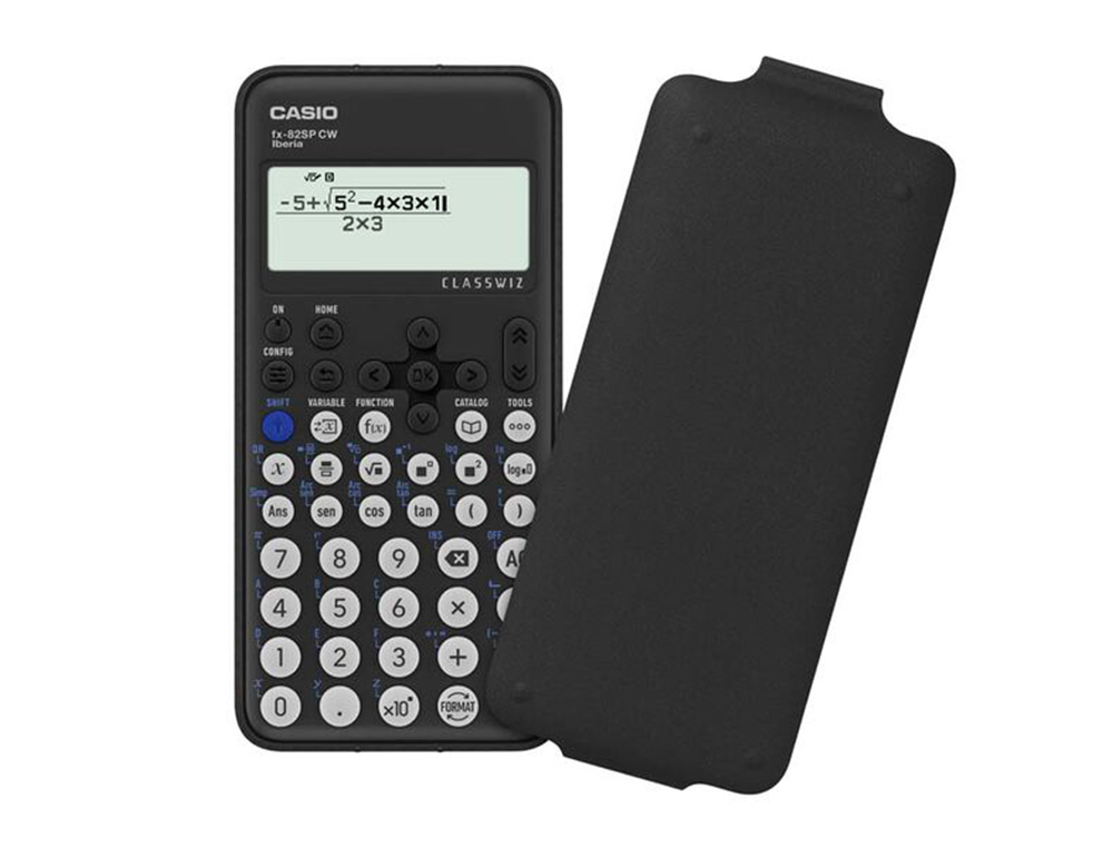 CALCULADORA CASIO FX-82SP CW IBERIA CLASSWIZ CIENTIFICA + 300 FUNCIONES 9 MEMORIAS CON TAPA