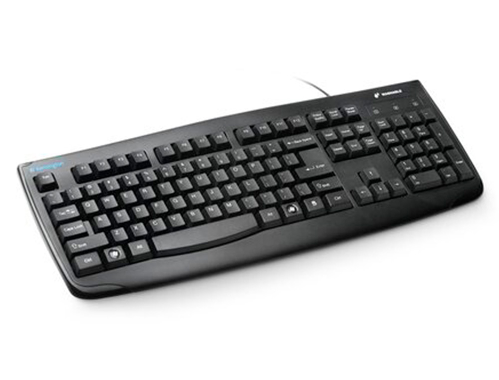 TECLADO KENSINGTON PRO FIT LAVABLE 104 TECLAS CON CABLE COLOR NEGRO 455X220X40 MM