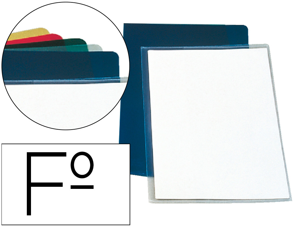 CARPETA DOSSIER UERO PLASTICO ESSELTE FOLIO PVC TRANSPARENTE 180 MC CAJA DE 100 UNIDADES