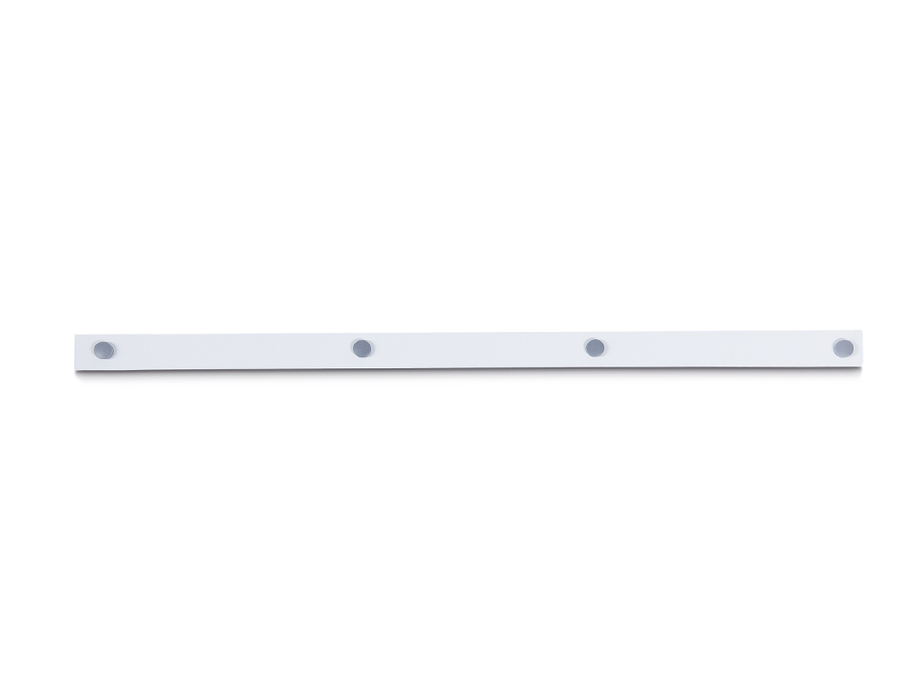 BARRA MAGNETICA MAUL STANDARD LONGITUD 100 CM COLOR BLANCO CON CUATRO IMANES INCLUIDOS