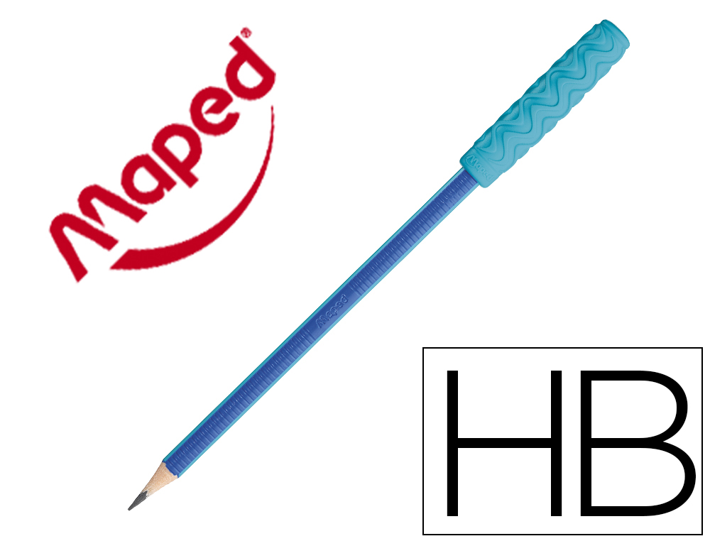 LAPIZ DE GRAFITO MAPED HB GOMA + MASTICABLE LAPIZ TOPPER