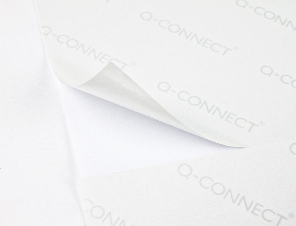 ETIQUETA ADHESIVA Q-CONNECT KF10662 TAMAO 210X148,5 MM FOTOCOPIADORA LASER INK-JET CAJA CON 100 HOJAS DIN A4